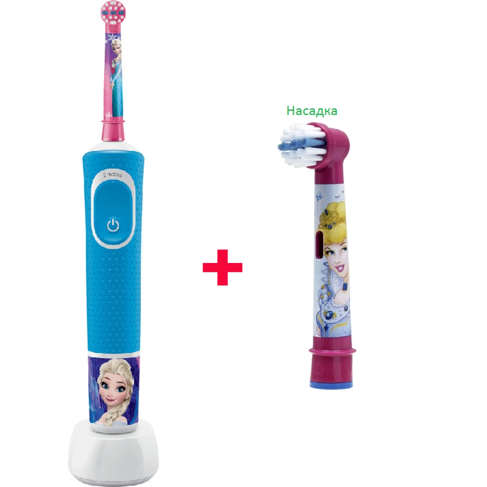 Дитяча електрична зубна щітка Oral-B Vitality 100 Frozen + насадка