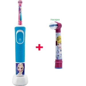 Зображення товара -  Дитяча електрична зубна щітка Oral-B Vitality 100 Frozen + насадка