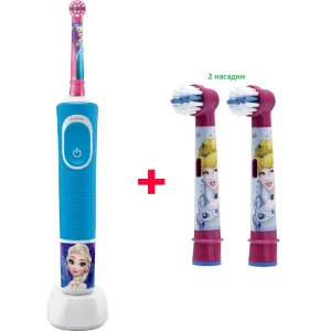 Зображення товара -  Дитяча електрична зубна щітка Oral-B Vitality 100 Frozen + 2 насадки