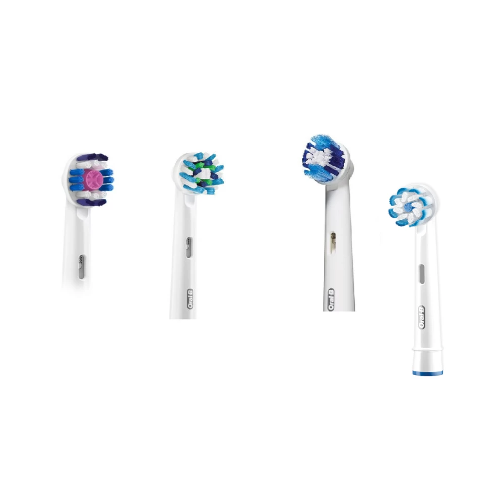Насадки для зубної щітки ORAL-B 4 шт. (Sensitive, Precision Clean, 3D-White, Cross Action)