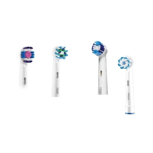 Зображення товара - Насадки для зубної щітки ORAL-B 4 шт. (Sensitive, Precision Clean, 3D-White, Cross Action)