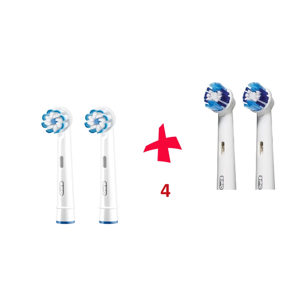 Насадки для зубної щітки ORAL-B 4 шт. (2 шт. Sensitive Clean, 2шт. Precision Clean)