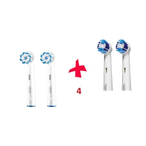 Зображення товара - Насадки для зубної щітки ORAL-B 4 шт. (2 шт. Sensitive Clean, 2шт. Precision Clean)
