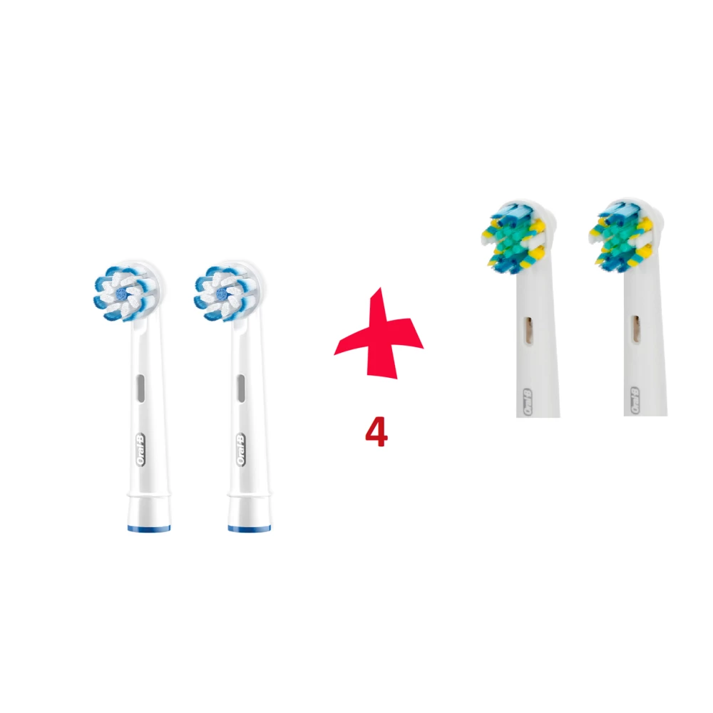Насадки для зубної щітки ORAL-B 4 шт. (2 шт. Sensitive Clean, 2шт. Floss Action)