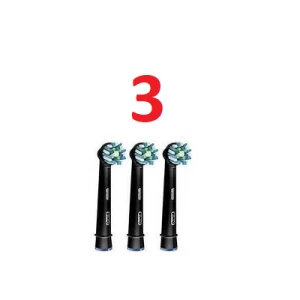 Зображення товара -  Насадки для зубної щітки ORAL-B Cross Action BLACK 3 шт.