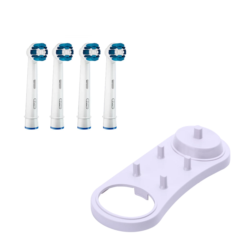 4 Насадки для зубної щітки ORAL-B Precision Clean (EB20) + підставка