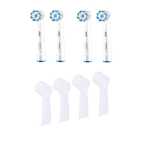 Зображення товара -  4 Насадки для електрощітки Oral-b Sensitive EB60 + ковпачки