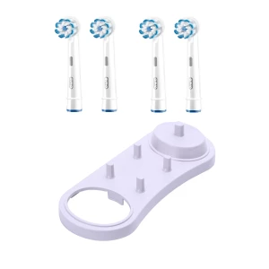 Зображення товара - 4 Насадки для електрощітки Oral-b Sensi Ultra Thin EB60 + підставка