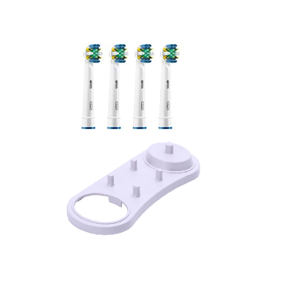 4 насадки для зубної щітки ORAL-B floss action (EB25) + підставка