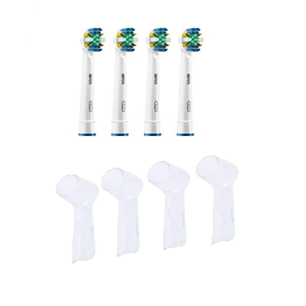 4 насадки для зубної щітки ORAL-B floss action  (EB25) + ковпачки