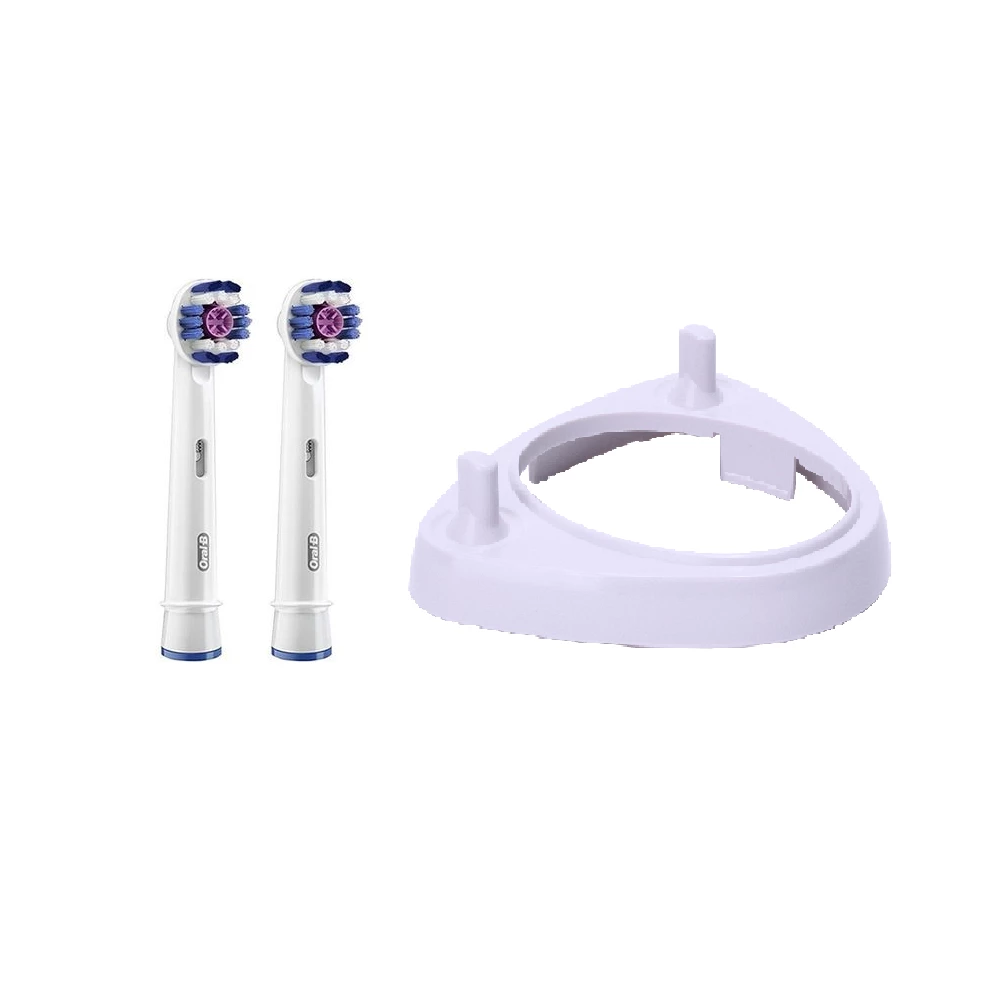 2 насадки для зубної щітки ORAL-B 3D White+ підставка