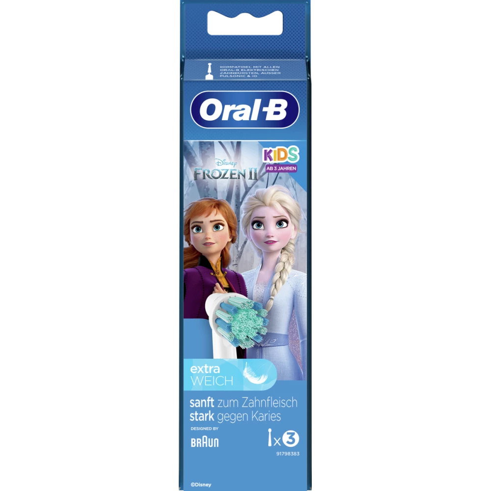 Дитячі змінні насадки для зубних щіток Oral-B Frozen Extra Weich