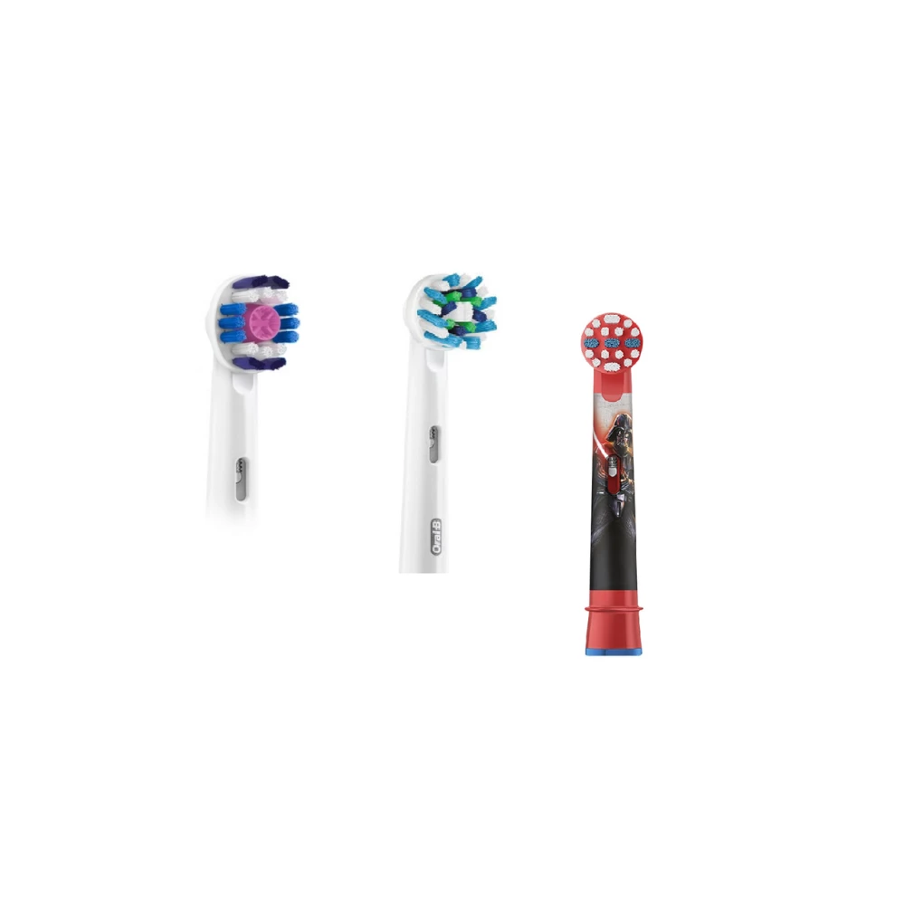 Насадки для зубної щітки ORAL-B 3 шт. (3D-White, Cross Action , Дитяча)