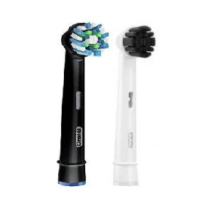 Зображення товара -  2 шт. Насадки для зубної щітки ORAL-B Cross Action (EB50) чорна + Pure Clean EB20CH