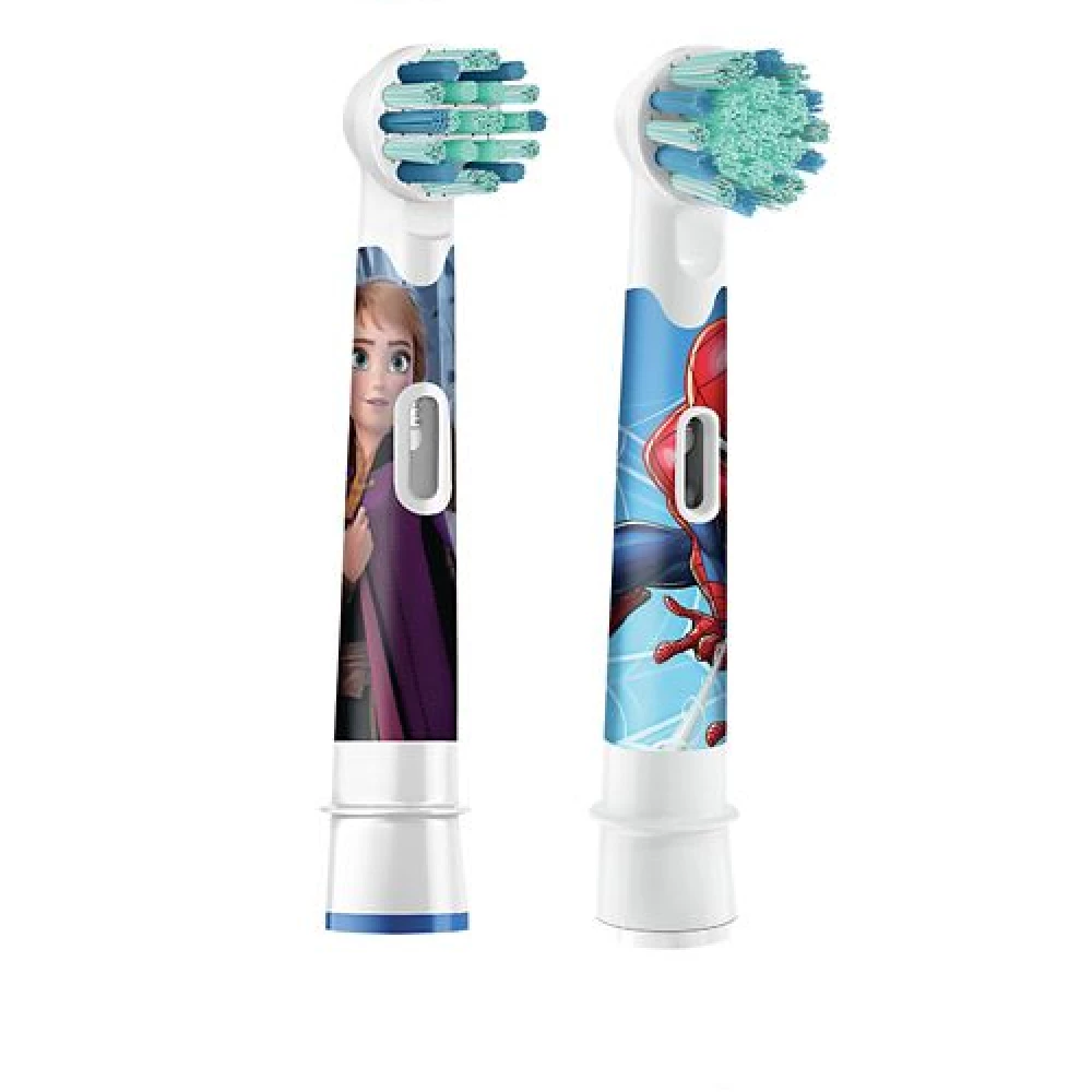 2 шт. Дитячі змінні насадки для зубних щіток Oral-B Frozen + SpiderMan Extra Weich