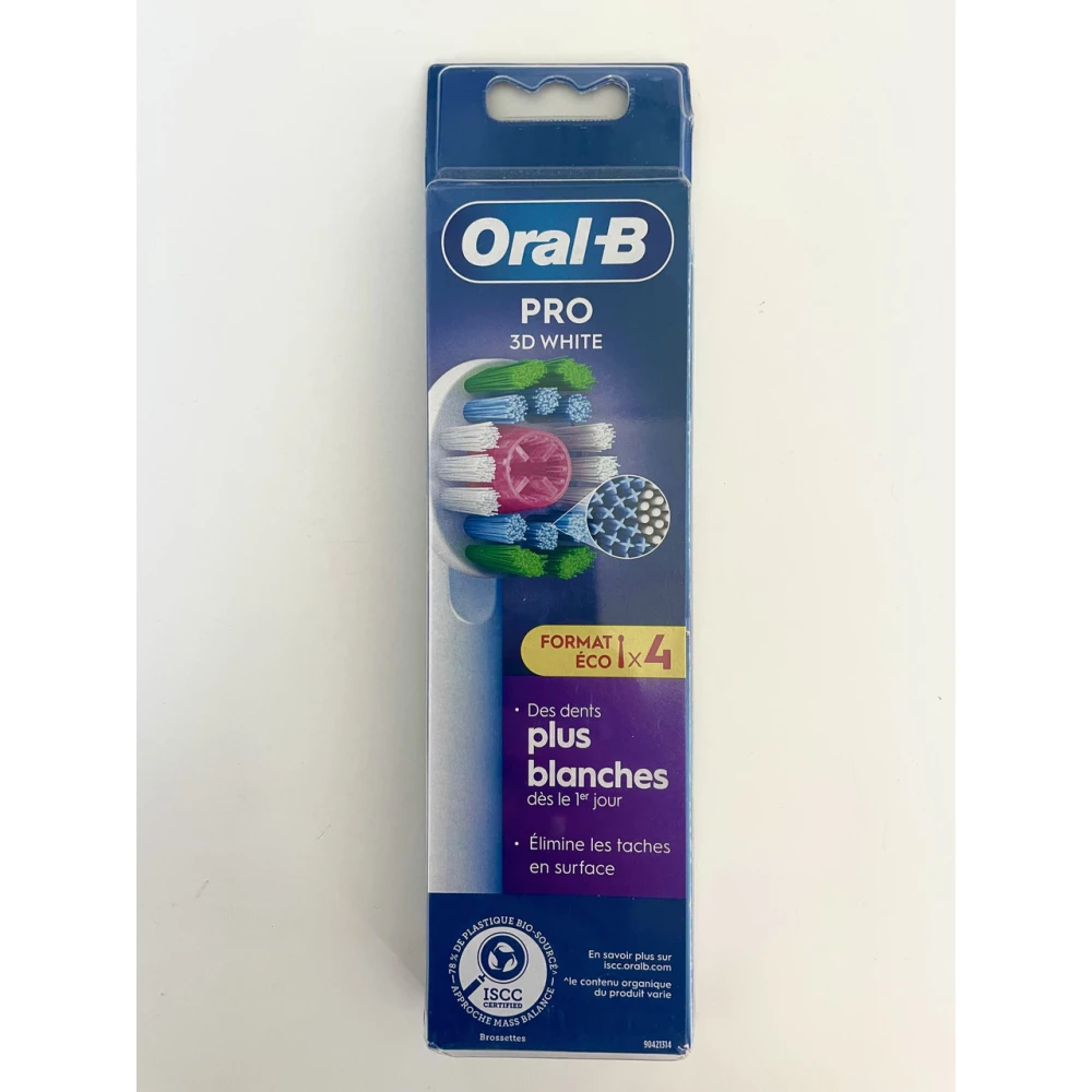 Насадки для зубної щітки ORAL-B PRO 3D White 4 шт. (EB18)