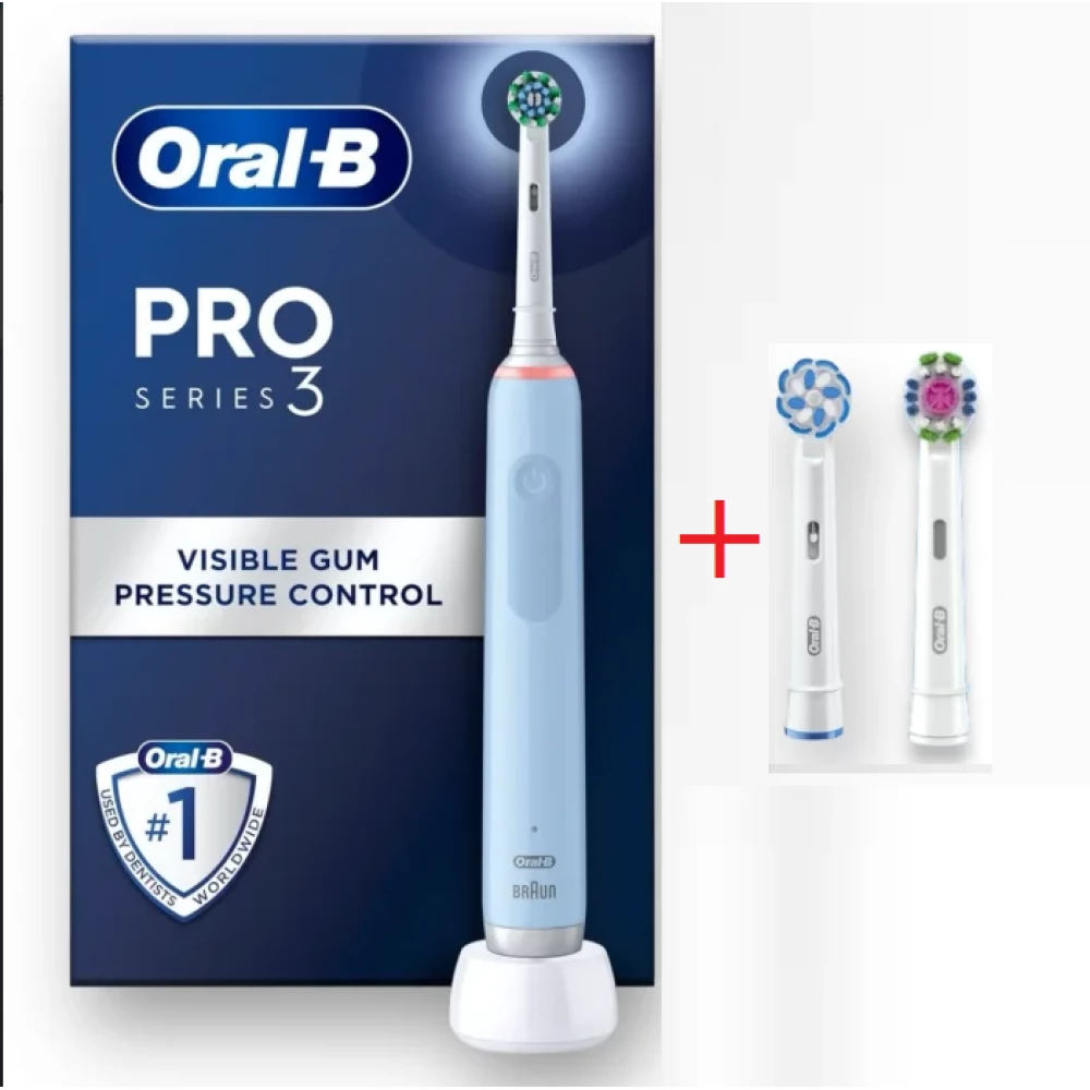 Електрична зубна щітка Oral-B PRO Series 3 (3 насадки)