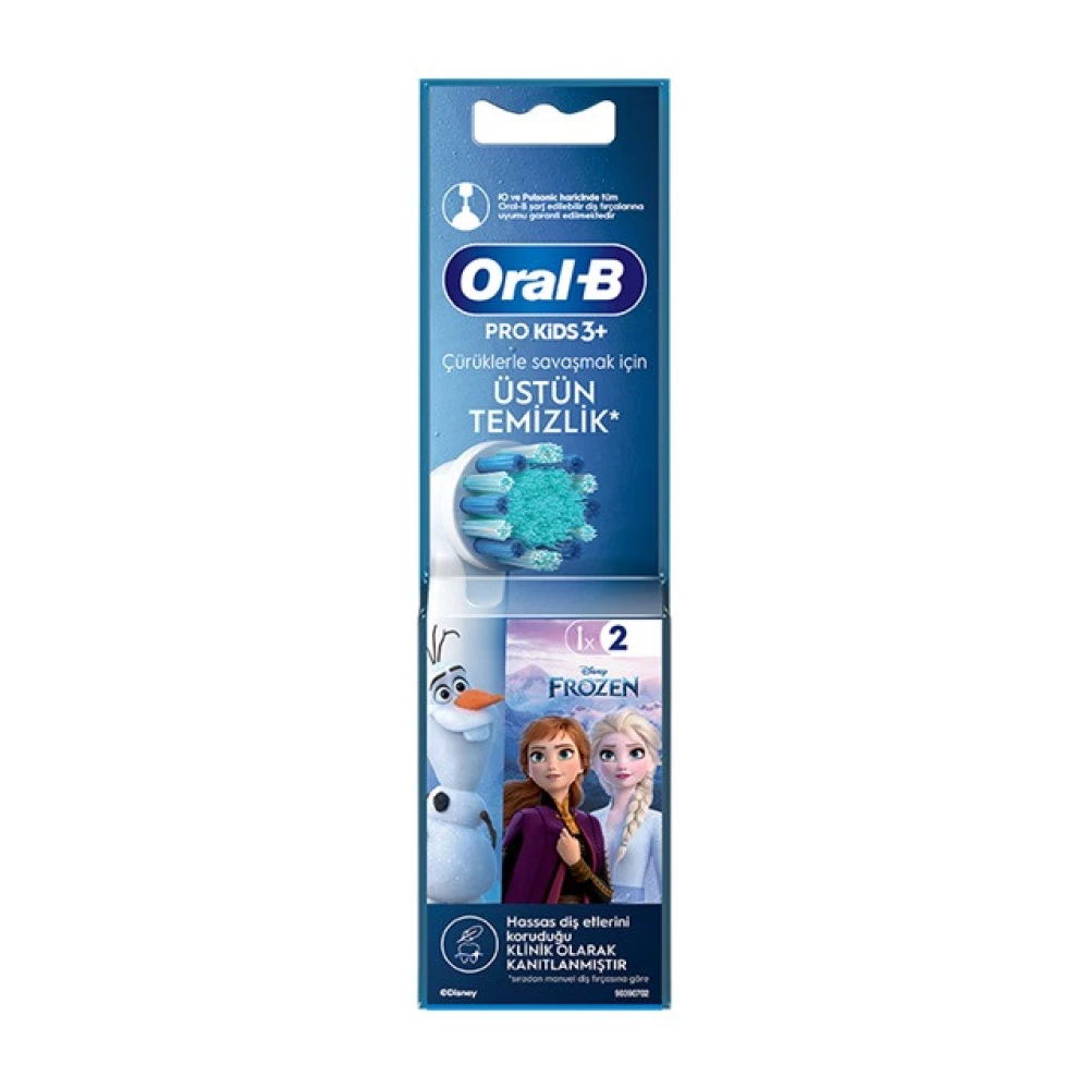 Дитячі насадки для електричної зубної щітки Oral-B PRO EB10s Frozen Extra Weich 2 шт.