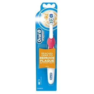 Зображення товара -  Зубна щітка Oral-B Cross Action 3D White на батарейці, B1010F рожева