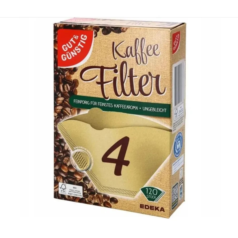 Фільтр для крапельної кавоварки G&G №4 120 шт. 