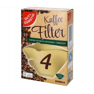 Зображення товара -  Фільтр для крапельної кавоварки G&G №4 120 шт. 